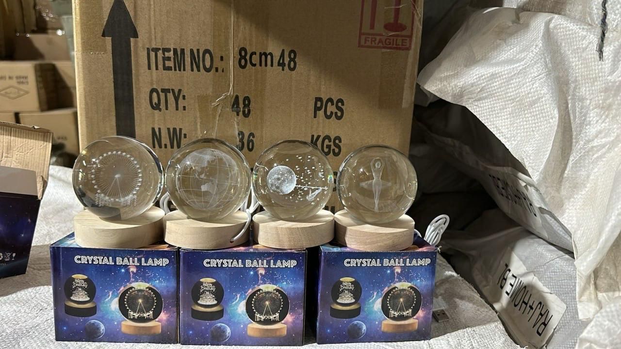 3D Crystal Lamp Ball (Assorted Design)